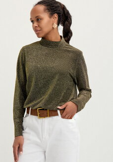 Блуза свободного кроя с мерцанием