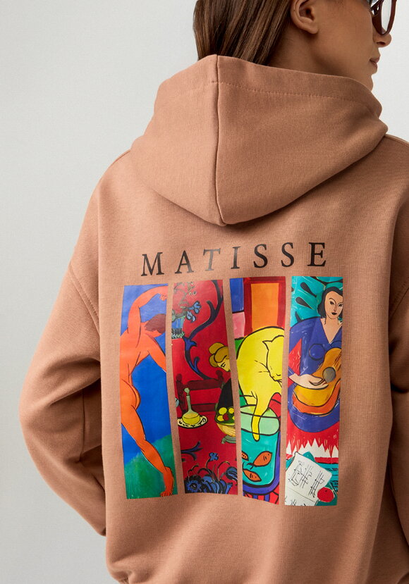 Худи свободного кроя с принтом на спине шир.  580, рис. 30