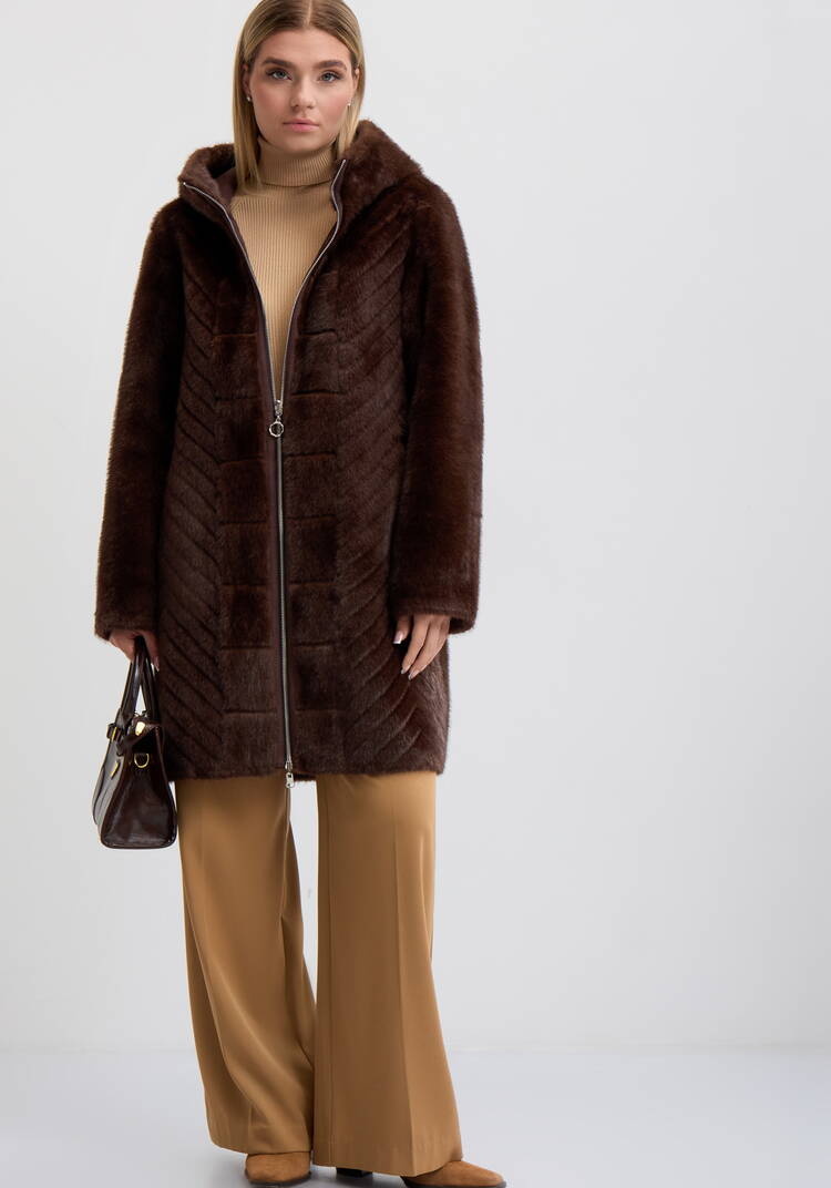 Шуба двухсторонняя Грейс шир.  750, рис. 2