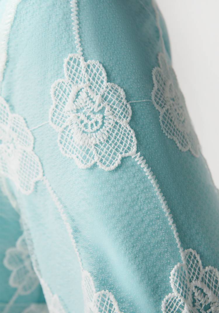 Платье двойка с гипюровой накидкой шир.  750, рис. 17