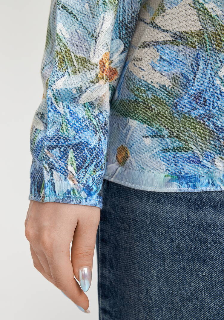 Джемпер с художественным рисунком Агата шир.  750, рис. 12