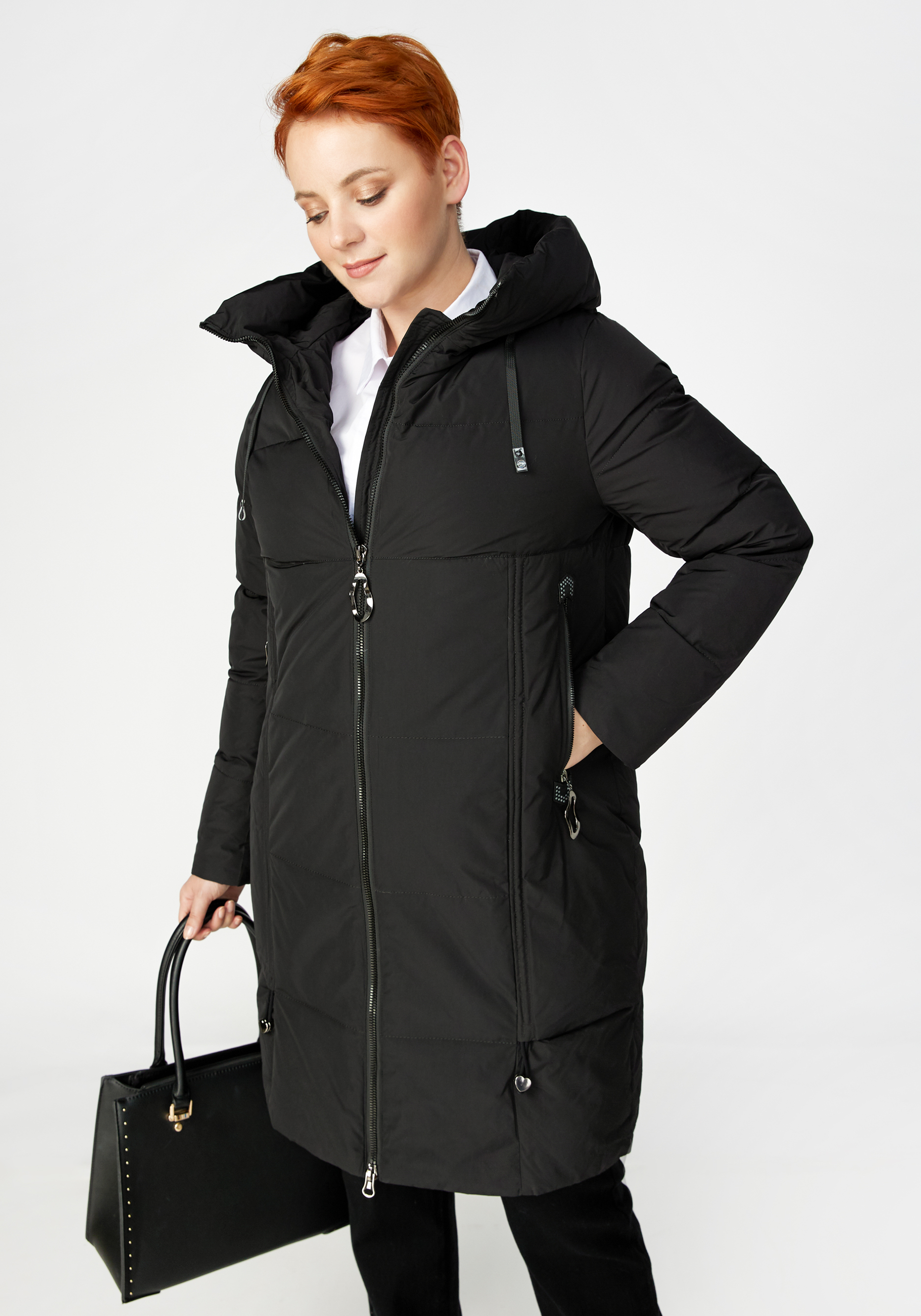 Куртка женская «Милана», цвет черный, размер 50