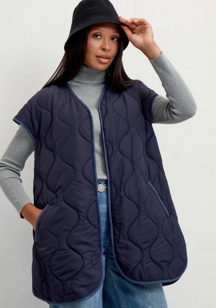 Жилет удлиненный на молнии шир.  750, рис. 20