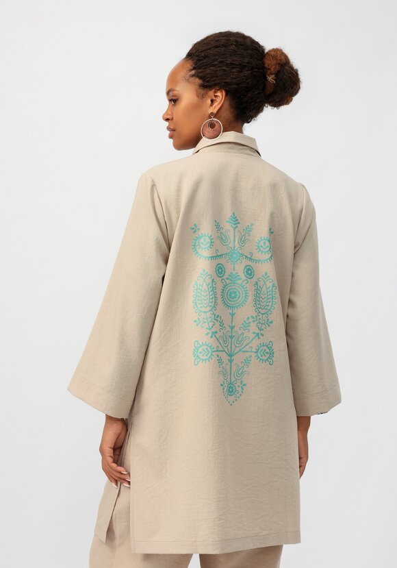 Кардиган с принтом на пуговицах шир.  580, рис. 11