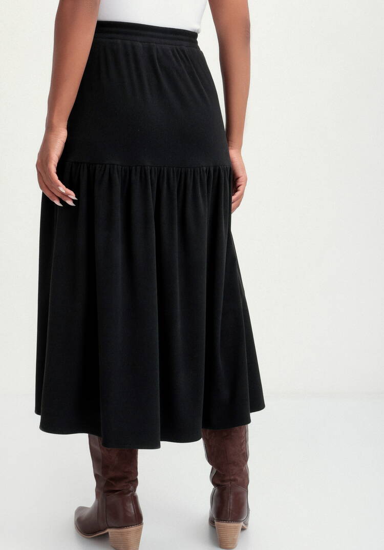 Юбка трикотажная свободного кроя на резинке шир.  750, рис. 3