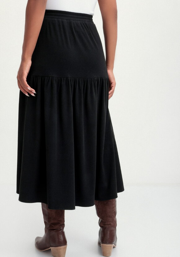 Юбка трикотажная свободного кроя на резинке шир.  580, рис. 3