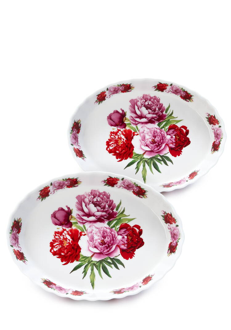 Набор фарфоровых блюд для запекания, 2шт шир.  750, рис. 33