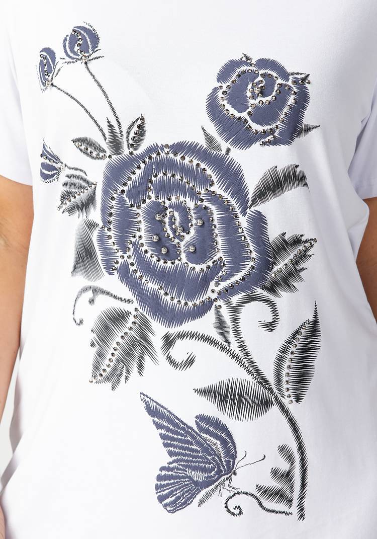 Блуза Время цветения шир.  750, рис. 4