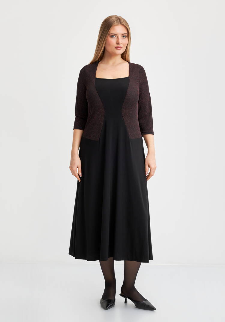 Платье Алина с эффектом костюма шир.  750, рис. 10