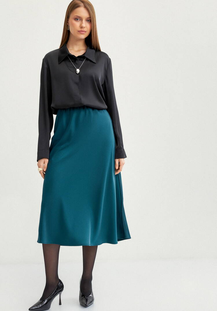 Юбка с резинкой в поясе cвободная шир.  750, рис. 6