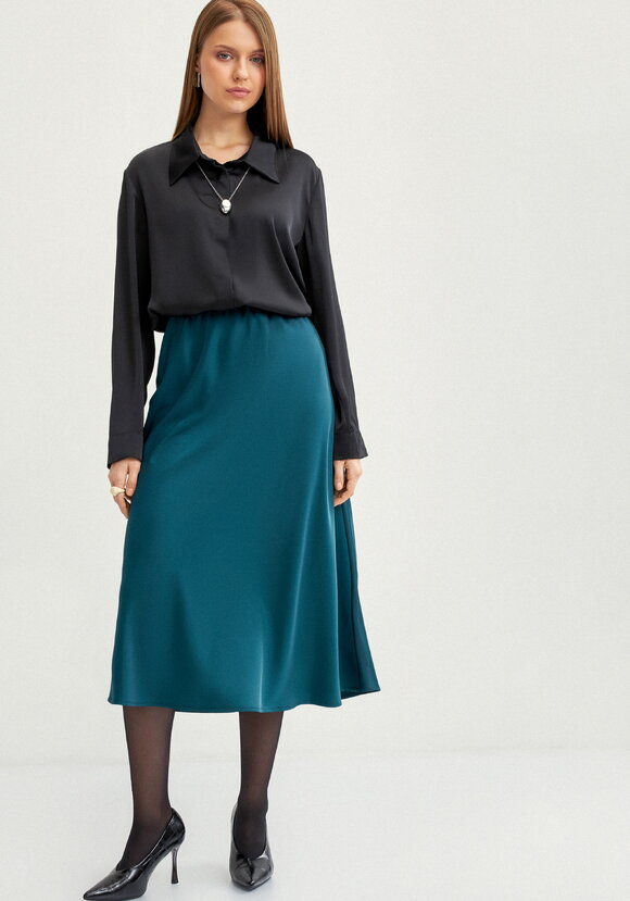 Юбка с резинкой в поясе cвободная шир.  580, рис. 6