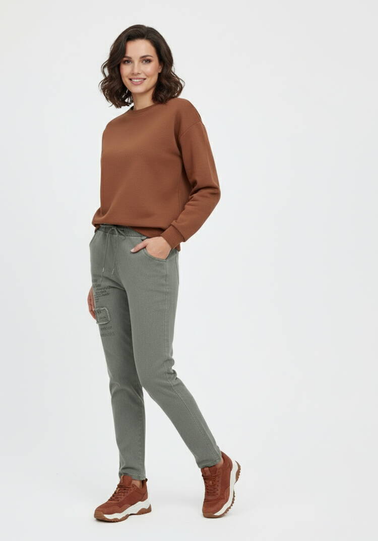 Джинсы с нашивкой шир.  750, рис. 12