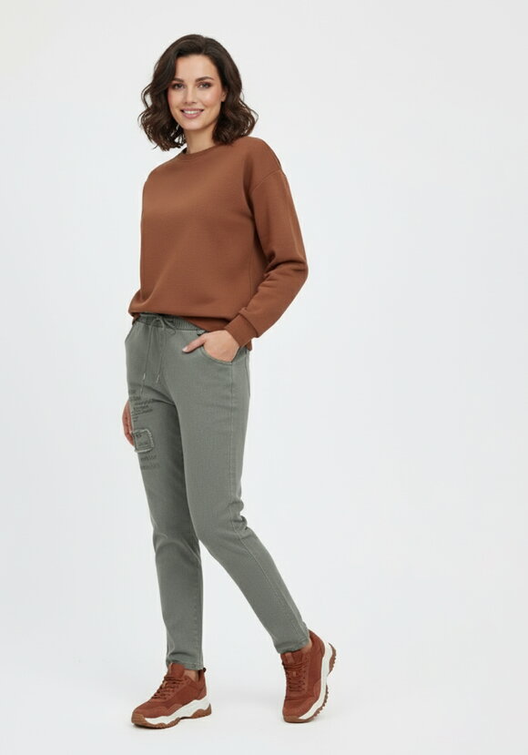 Джинсы с нашивкой шир.  580, рис. 12