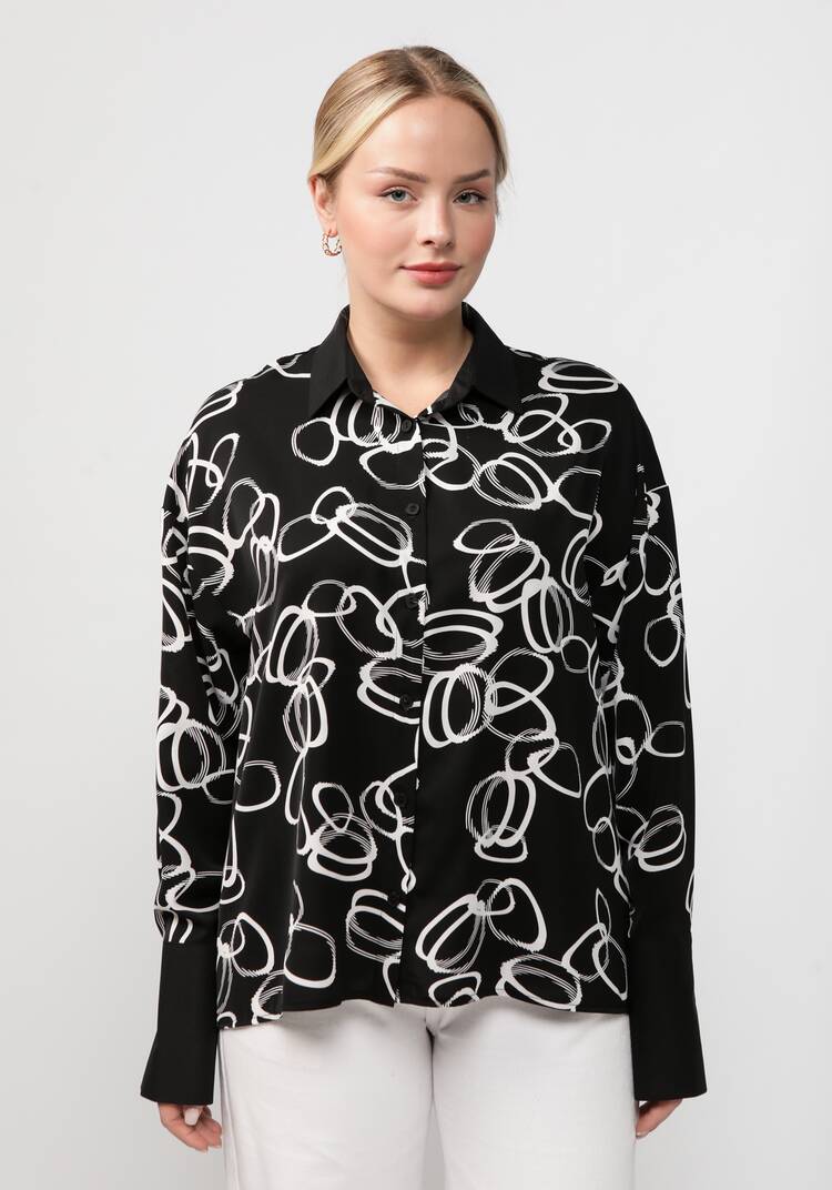 Блуза комбинированная со спущенным рукавом шир.  750, рис. 11