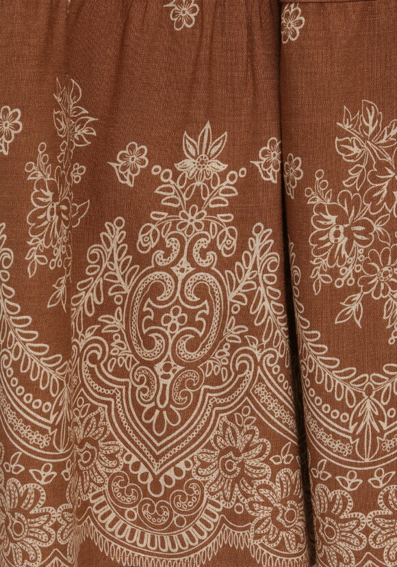 Юбка на резинке с купонным принтом шир.  580, рис. 12