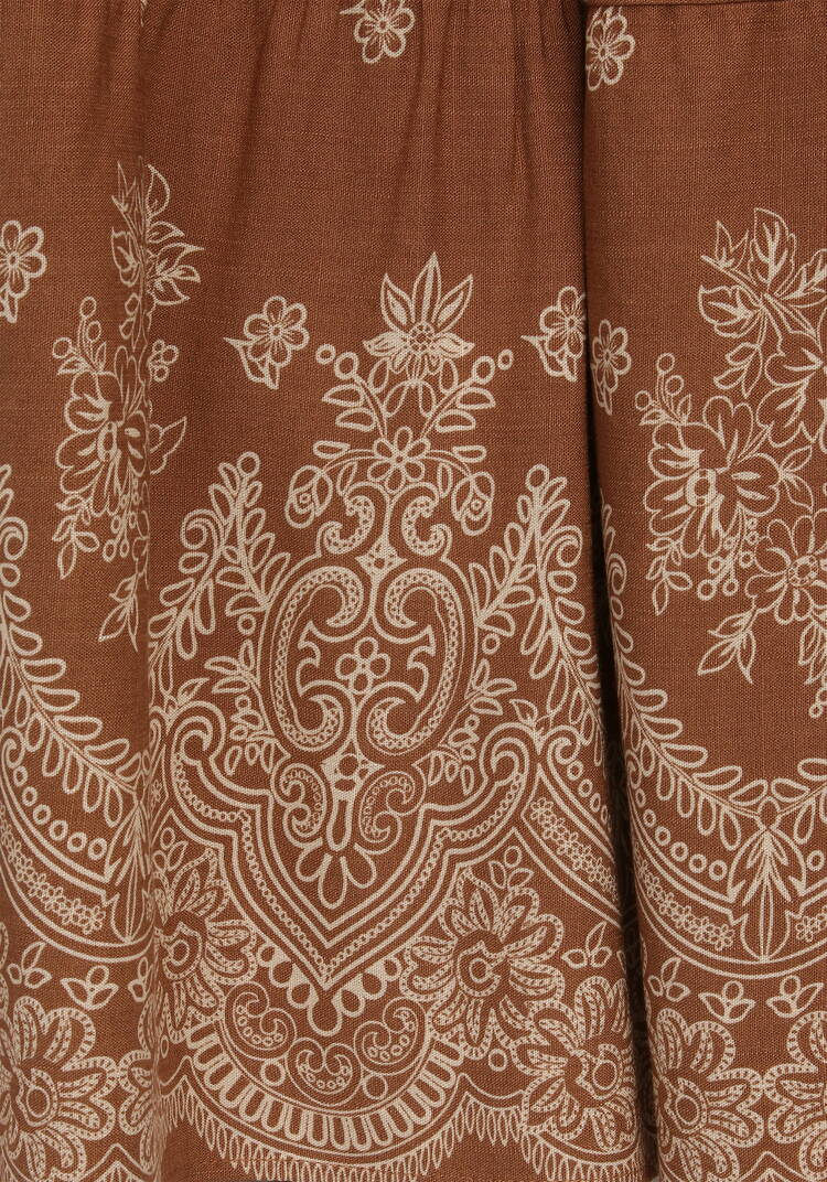 Юбка на резинке с купонным принтом шир.  750, рис. 12