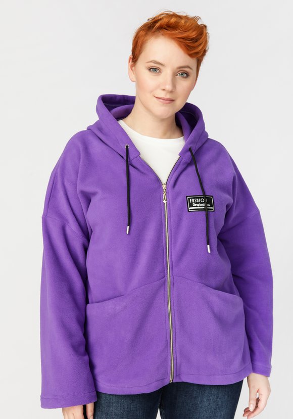 Толстовка на молнии из флиса шир.  580, рис. 16