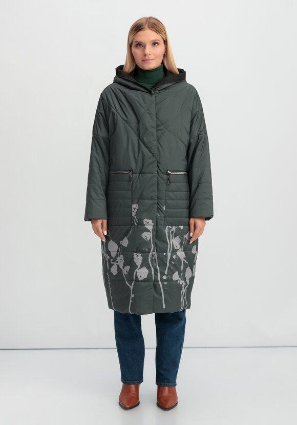 Куртка удлиненная до колен Марлен шир.  580, рис. 4