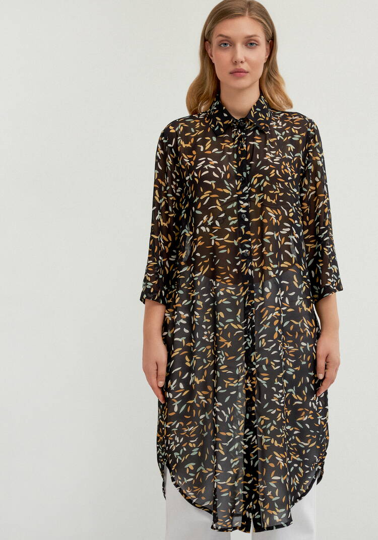 Рубашка с рукавом 7/8 и патами шир.  750, рис. 4