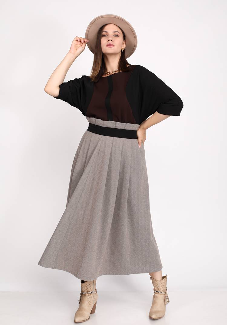 Блуза комбинированная оверсайз шир.  750, рис. 7