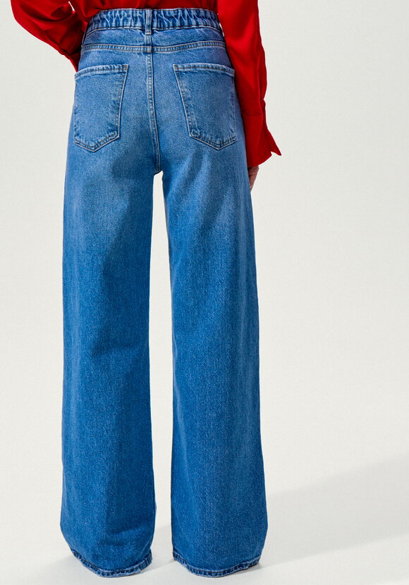 Джинсы широкие прямого кроя шир.  580, рис. 9