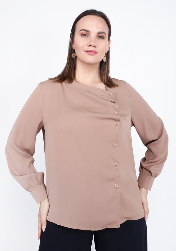 Блуза с драпировкой шир.  580, рис. 9