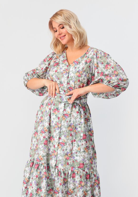 Платье с объемным рукавом свободного кроя шир.  580, рис. 9