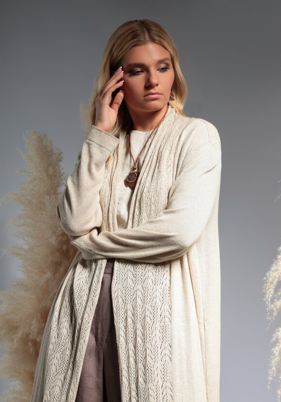 Кардиган из смесовой пряжи Белла шир.  580, рис. 9