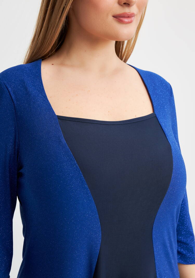 Платье Алина с эффектом костюма шир.  750, рис. 17