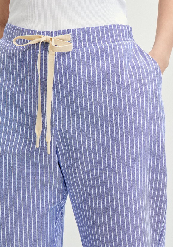 Брюки зауженные в полоску шир.  580, рис. 23