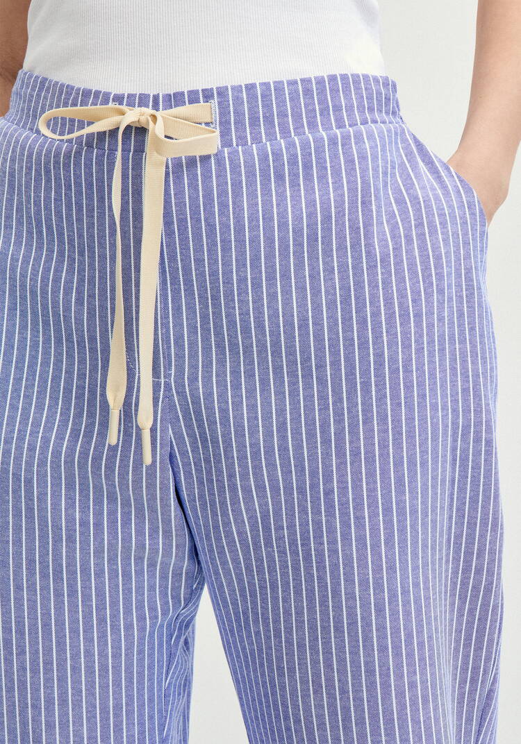 Брюки зауженные в полоску шир.  750, рис. 23