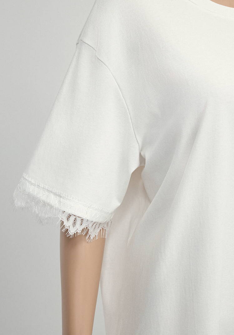 Блуза с отделкой из кружевa шир.  750, рис. 6