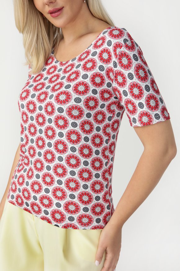 Блуза с коротким рукавом Сара шир.  580, рис. 4