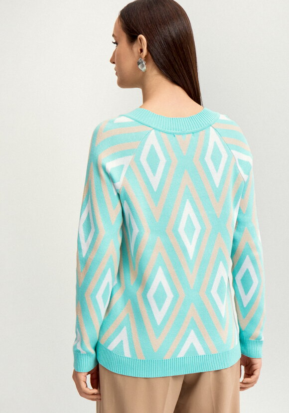 Джемпер с геометрическим рисунком шир.  580, рис. 3
