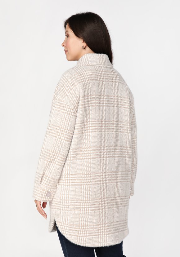 Полупальто на пуговицах с принтом шир.  580, рис. 10