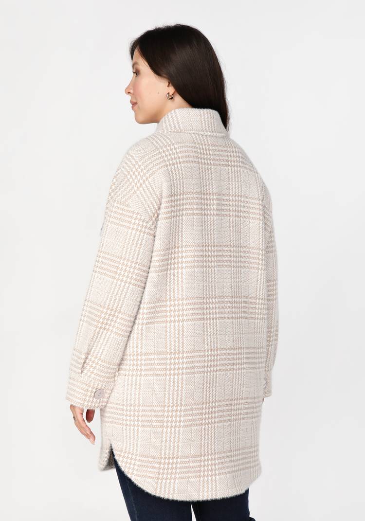 Полупальто на пуговицах с принтом шир.  750, рис. 10