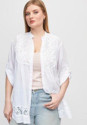 Блуза с кружевом Эстер