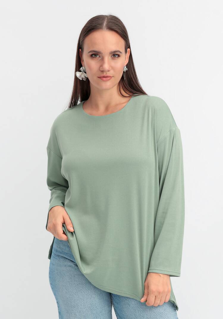 Лонгслив с асимметричным низом шир.  750, рис. 24