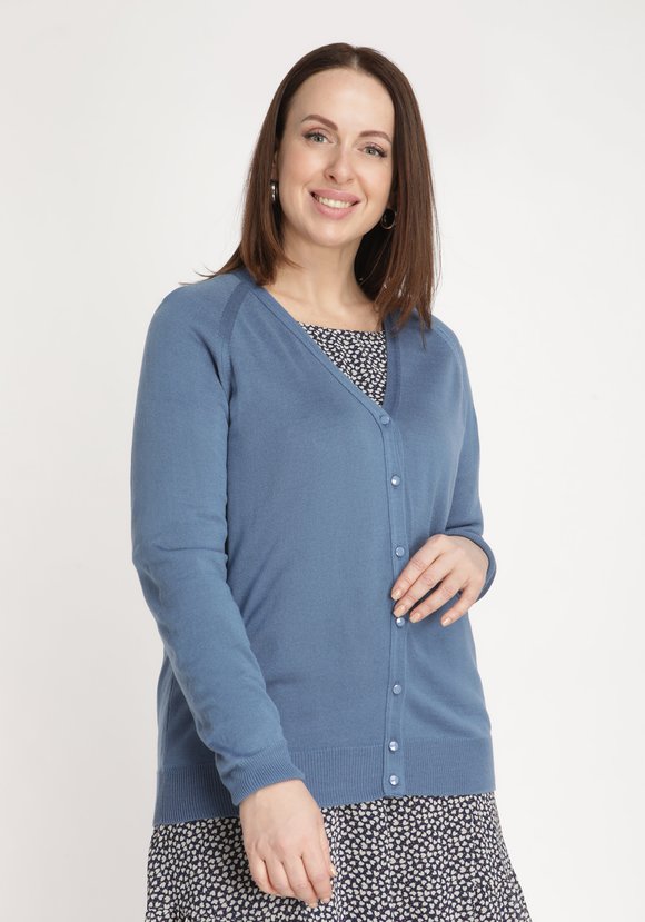 Кардиган с V-образным вырезом шир.  580, рис. 26