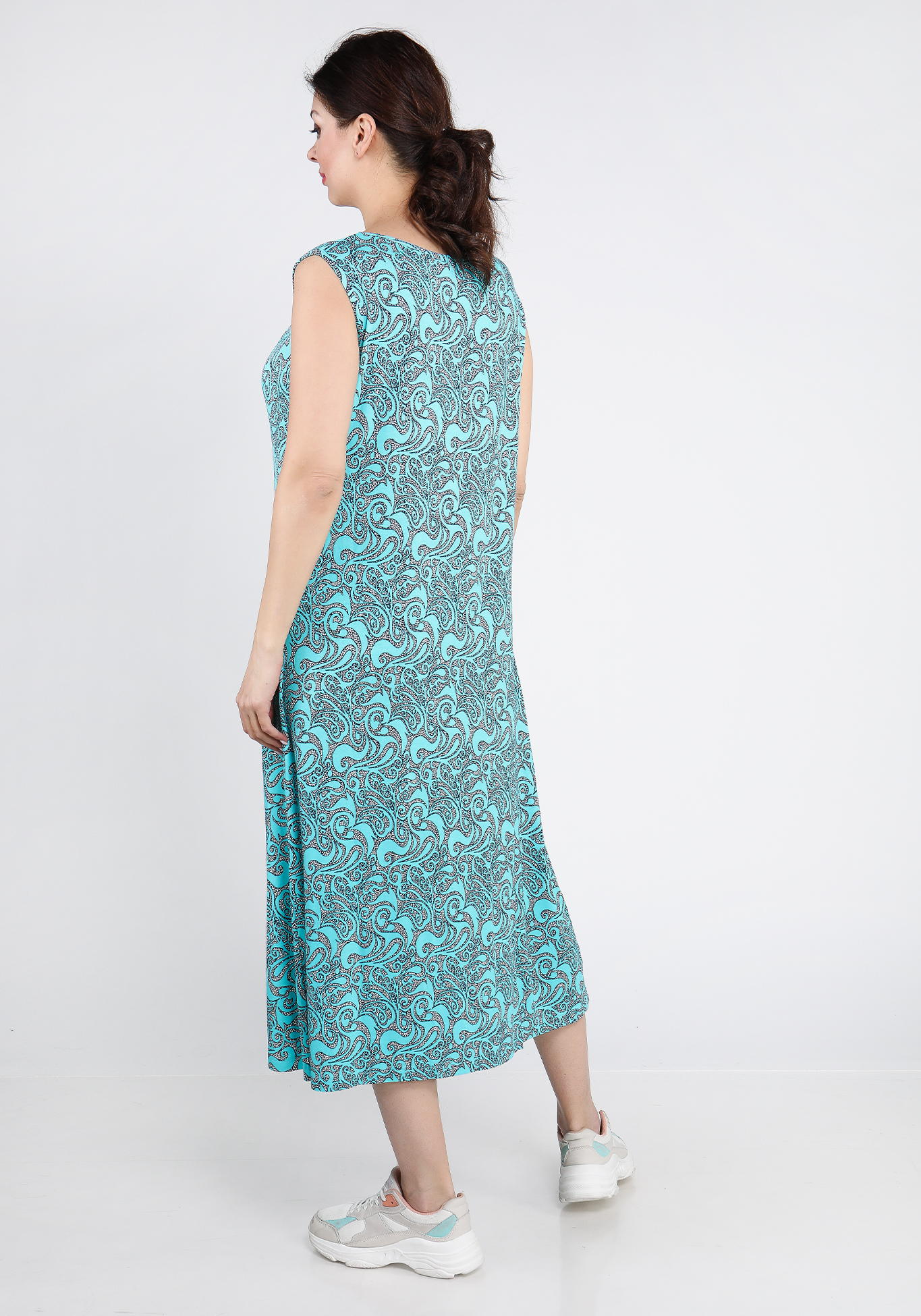Платье "Романтичная встреча" Синель, размер 56, цвет бирюзовый - фото 9