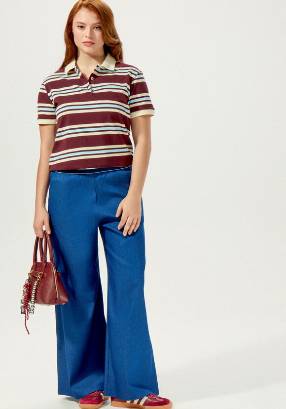 Брюки свободные с декоративной резинкой шир.  580, рис. 15