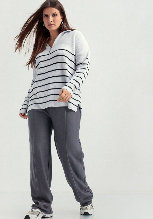 Брюки прямые вязаные со стрелкой шир.  580, рис. 15