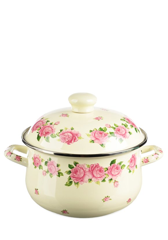 Кастрюля эмалированная Розанна шир.  580, рис. 5