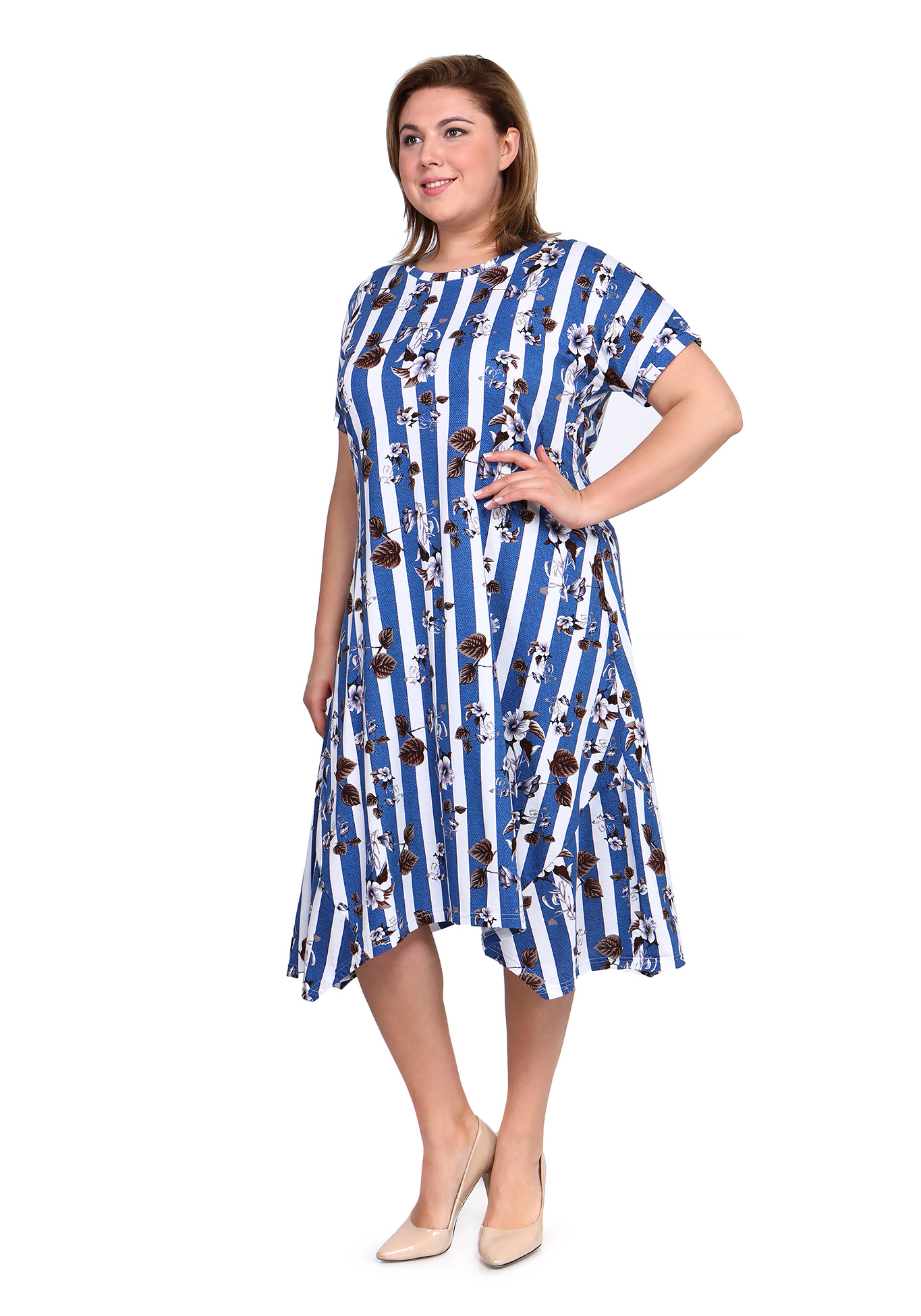 Платье "Фееричная прогулка", размер 50, цвет синий - фото 6