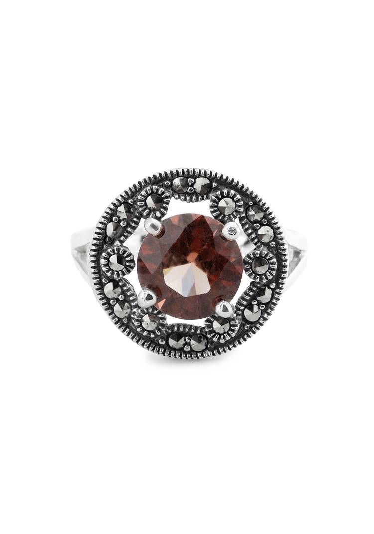 Серебряное кольцо  Мадлена шир.  750, рис. 2