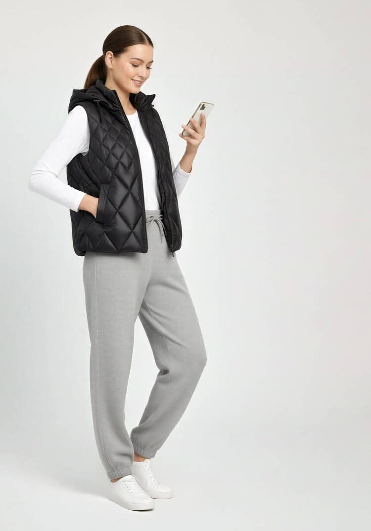 Жилетка женская, стеганая шир.  750, рис. 2