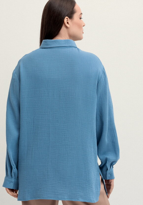 Рубашка муслиновая свободного кроя шир.  580, рис. 3