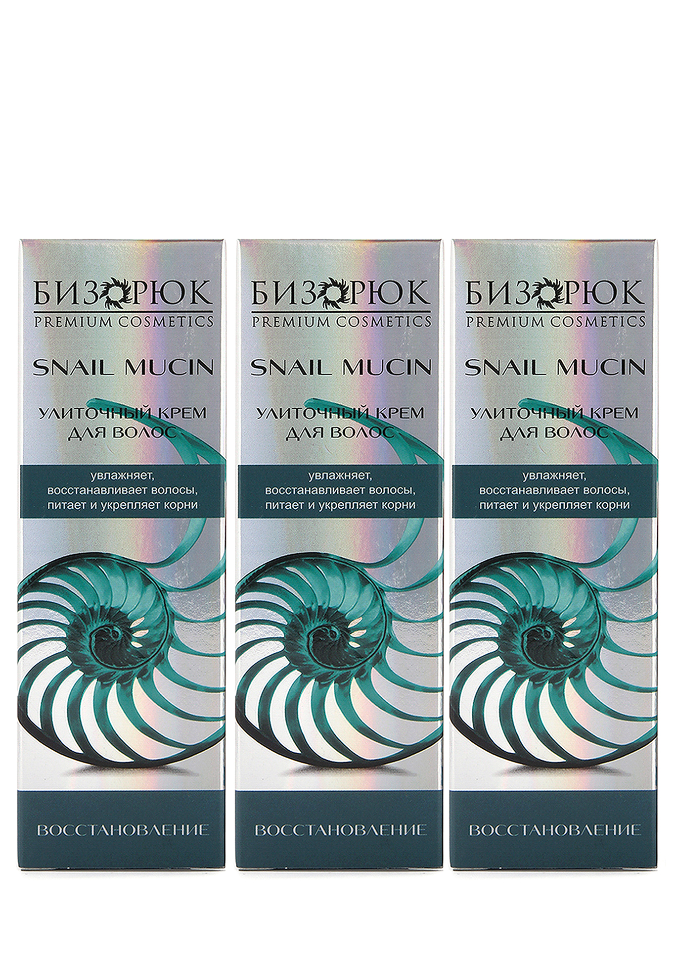 

Крем для волос Snail Mucin Восстановление, 3 шт.