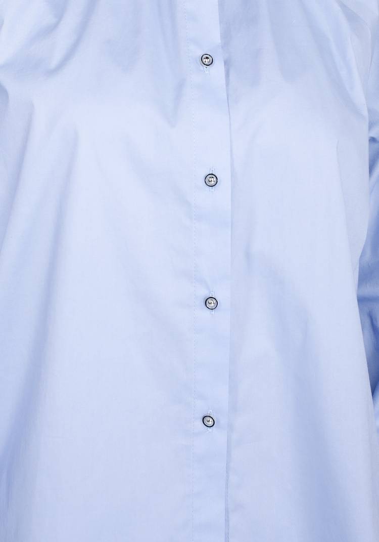 Блуза с воротником стойкой с объемным рукавом шир.  750, рис. 6