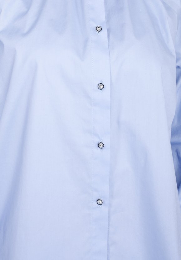 Блуза с воротником стойкой с объемным рукавом шир.  580, рис. 6